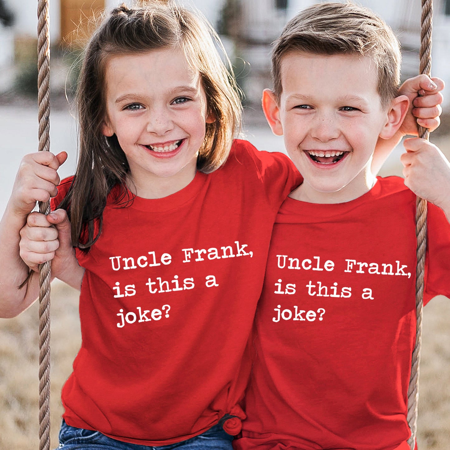 Uncle Frank Is This A Joke - Short Sleeve Kids Shirt