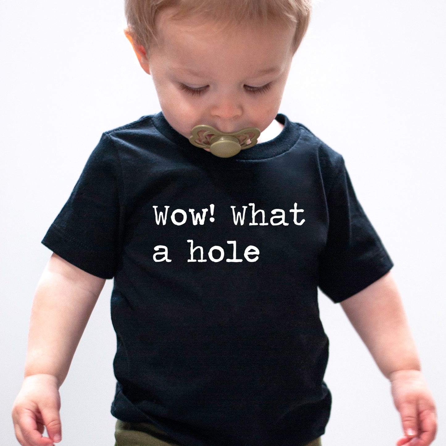 Wow What A Hole - Short Sleeve Kids Shirt