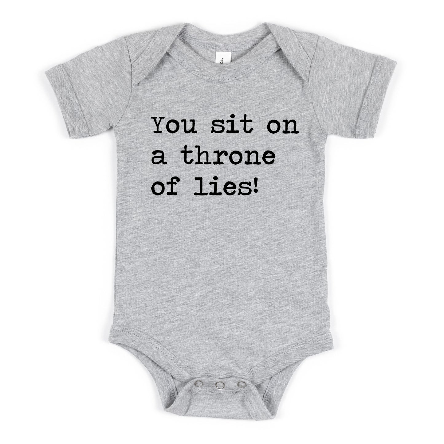 You Sit on A Throne of Lies - Short Sleeve Kids Shirt