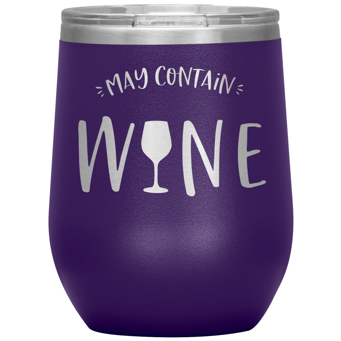 May Contain Wine Insulated Stemless Wine Cup