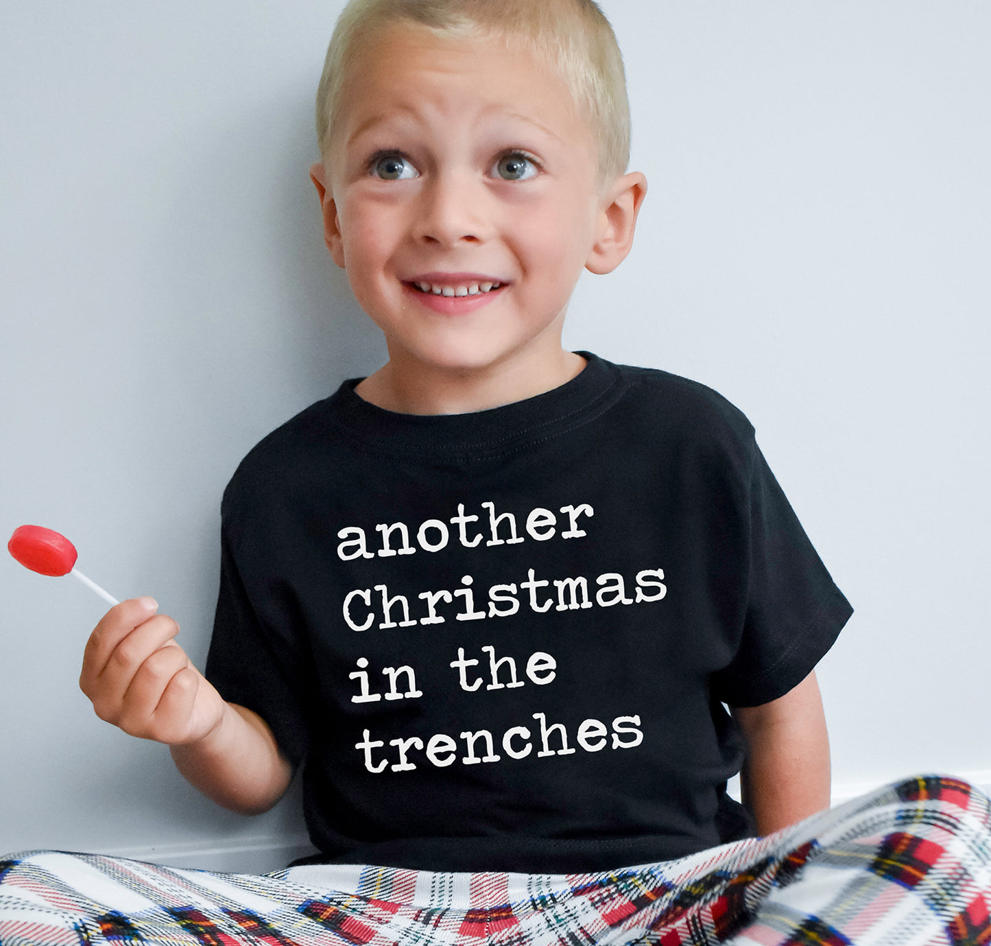 Another Christmas In The Trenches - Short Sleeve Kids Shirt