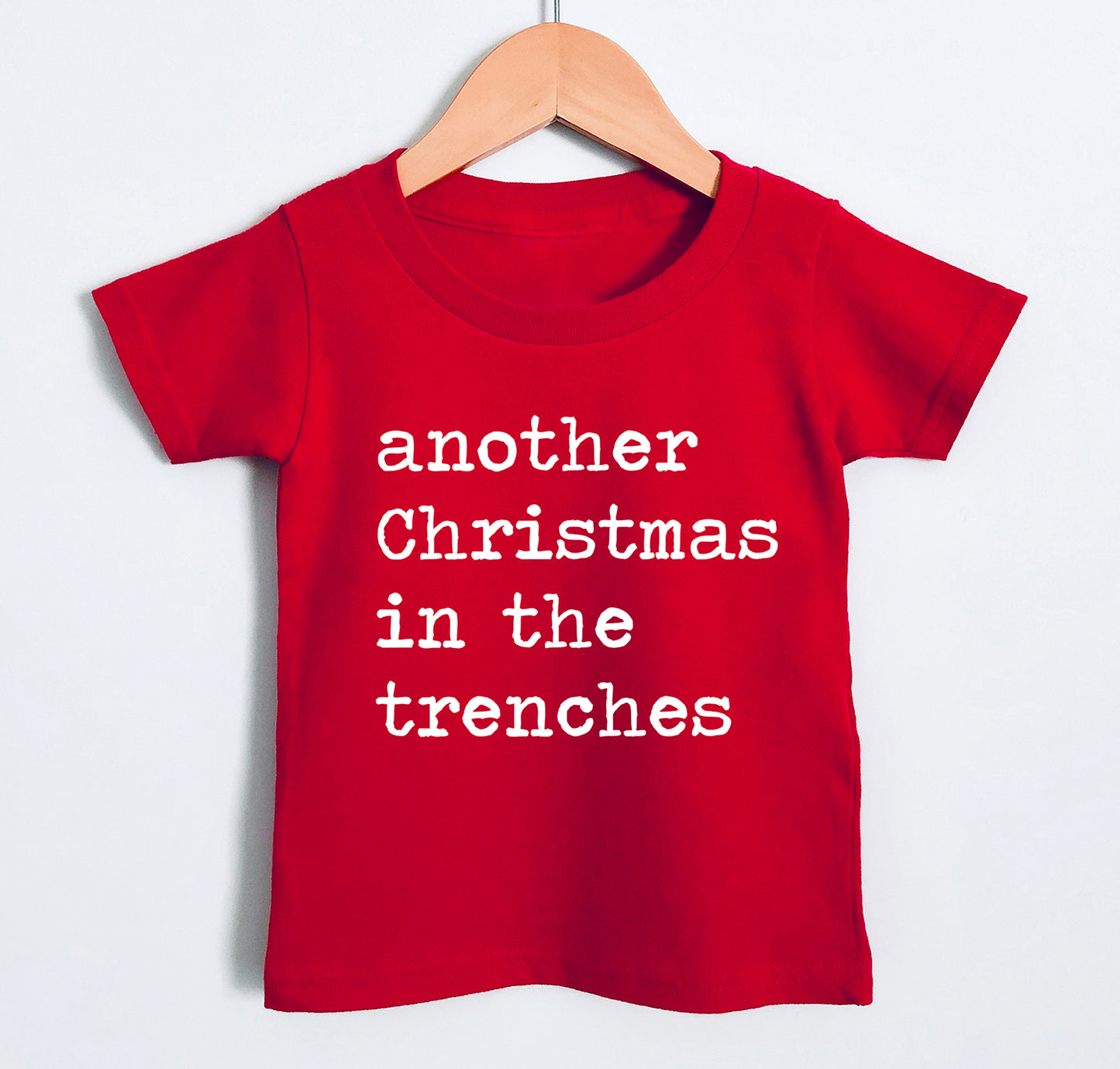 Another Christmas In The Trenches - Short Sleeve Kids Shirt