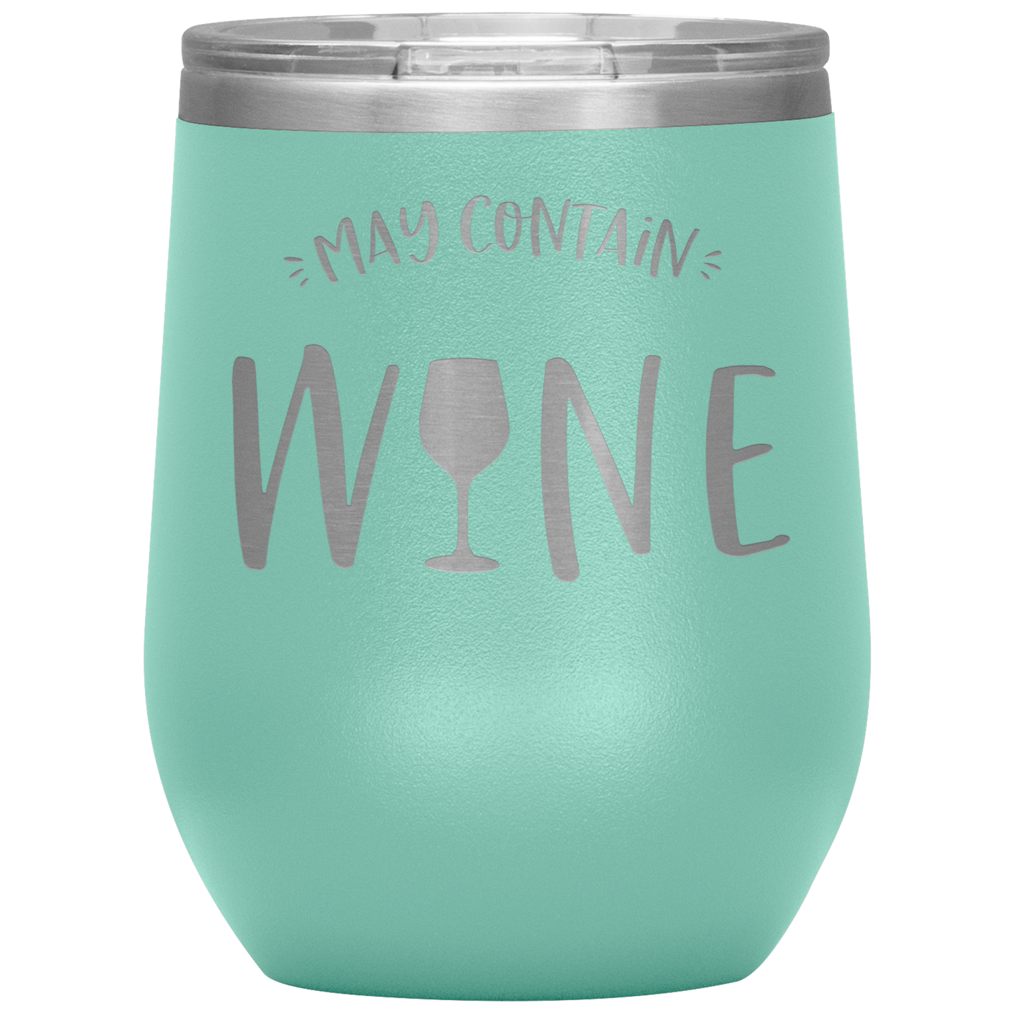 May Contain Wine Insulated Stemless Wine Cup