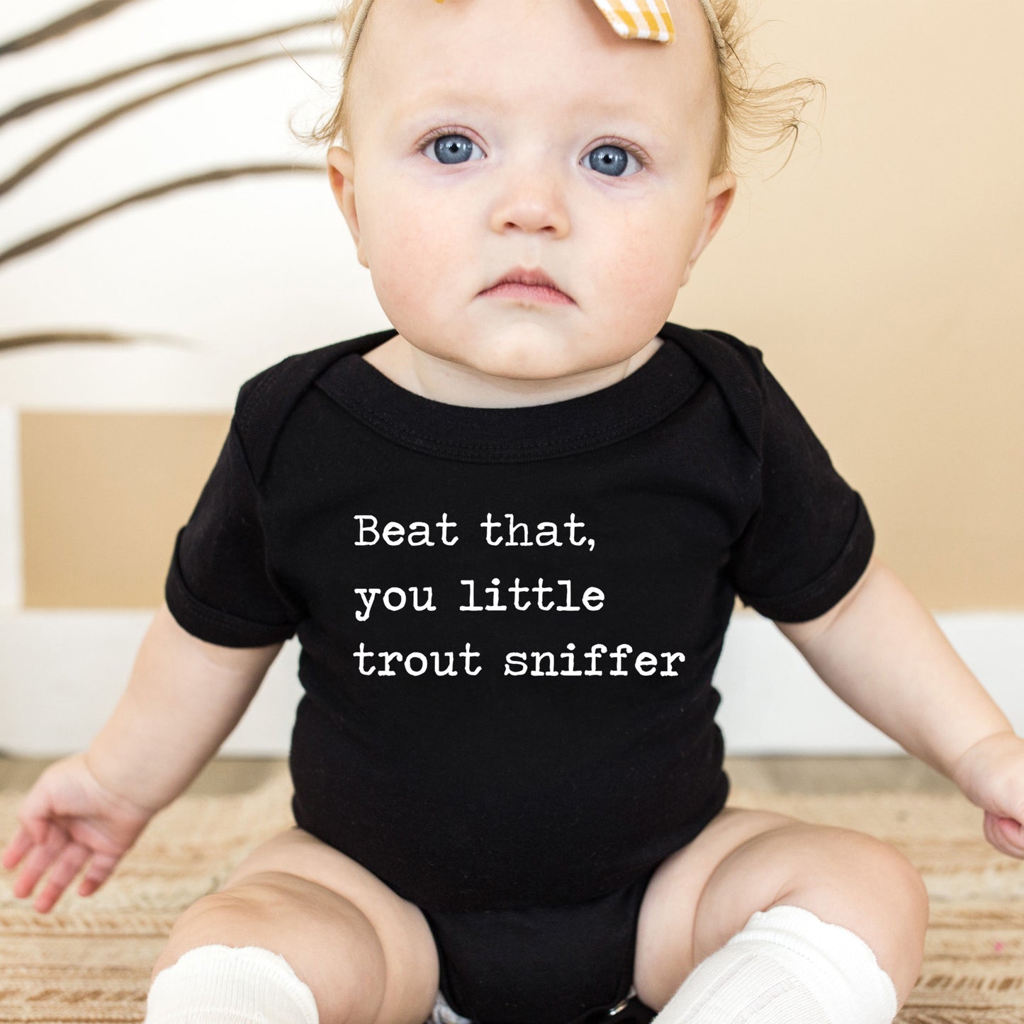 Beat That You Little Trout Sniffer - Short Sleeve Kids Shirt