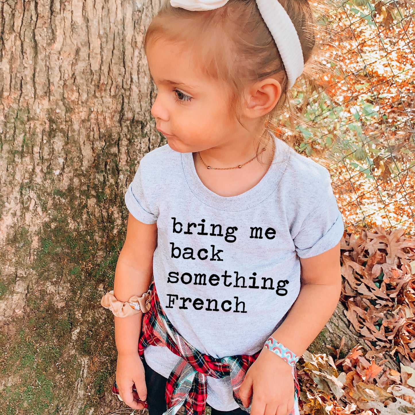 Bring Me Back Something French - Short Sleeve Kids Shirt