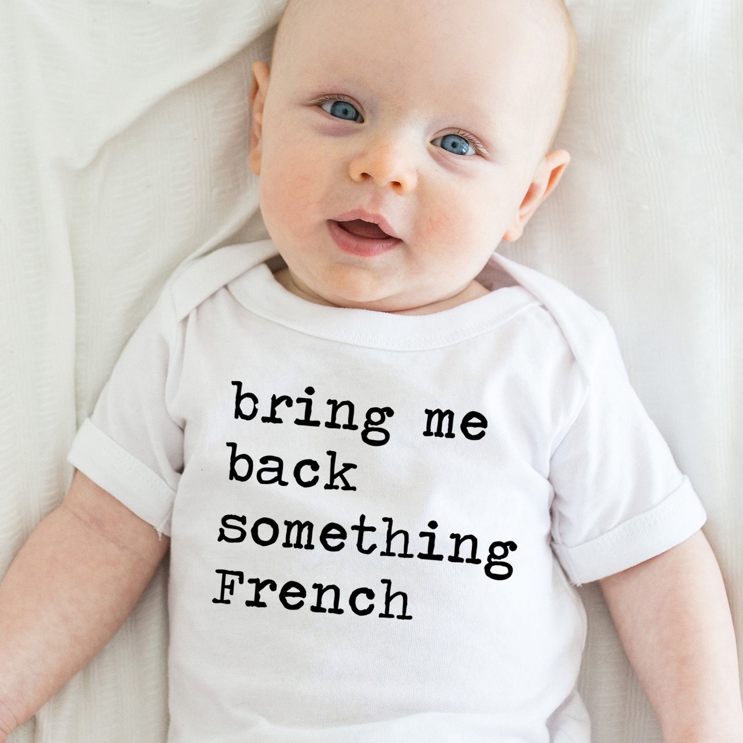 Bring Me Back Something French - Short Sleeve Kids Shirt