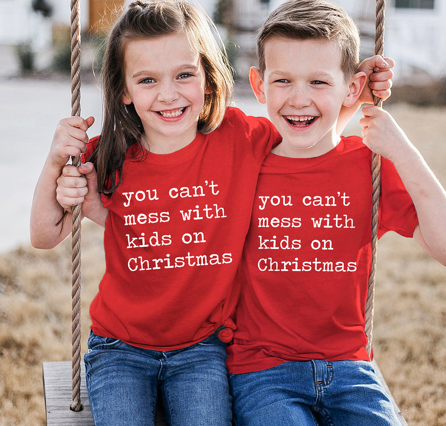 You Can't Mess With Kids on Christmas - Short Sleeve Kids Shirt