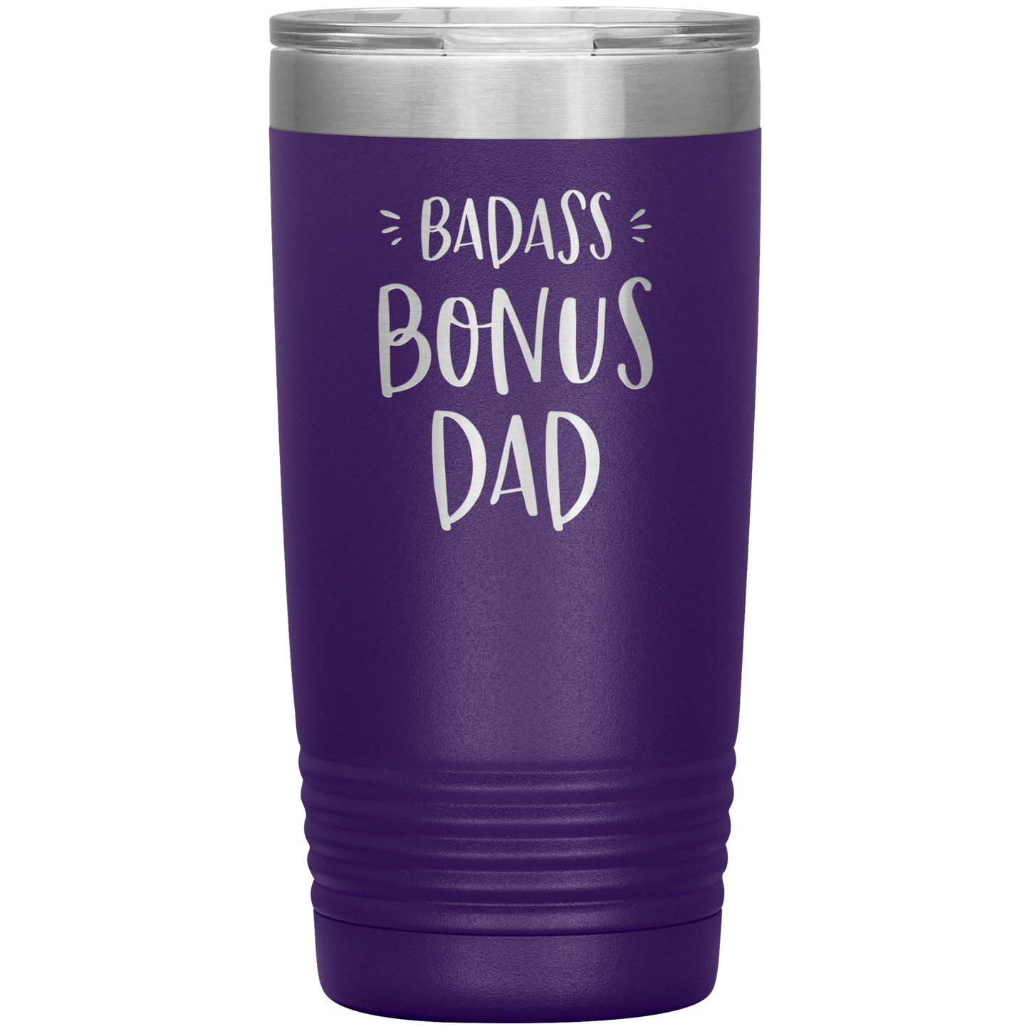 Badass Bonus Dad 20 oz Laser Etched Tumbler