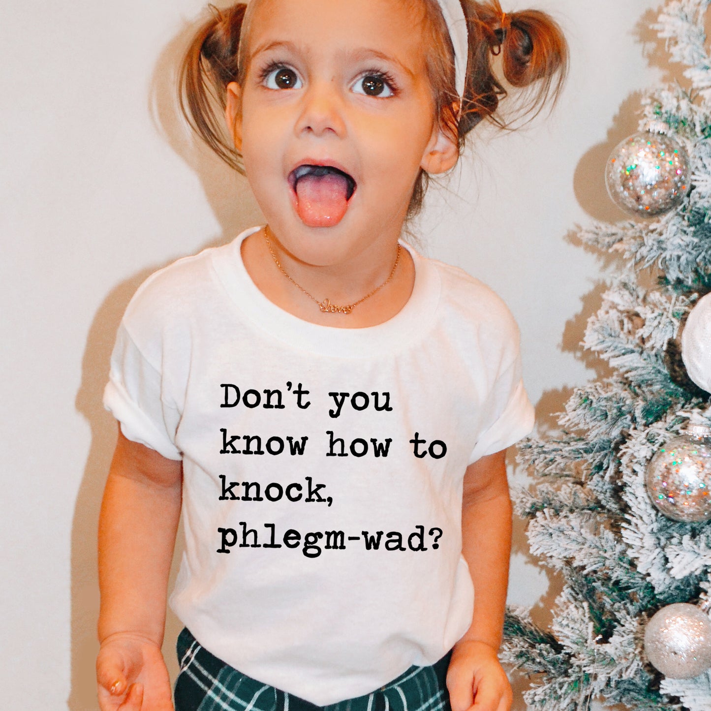 Don't You Know How To Knock Phlegm-wad - Short Sleeve Kids Shirt