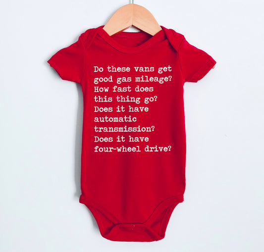 Do These Vans Get Good Gas Mileage - Short Sleeve Kids Shirt