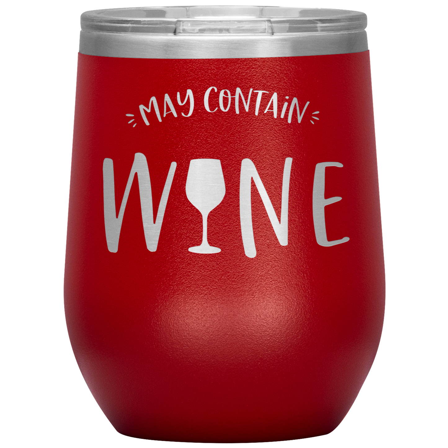 May Contain Wine Insulated Stemless Wine Cup