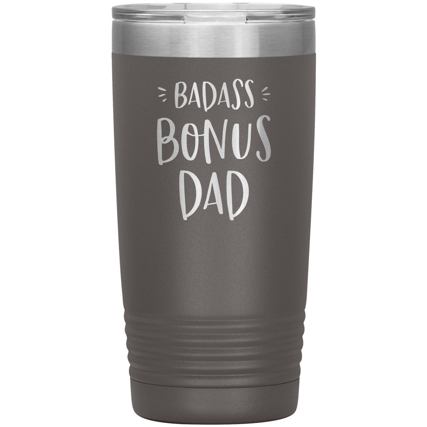 Badass Bonus Dad 20 oz Laser Etched Tumbler