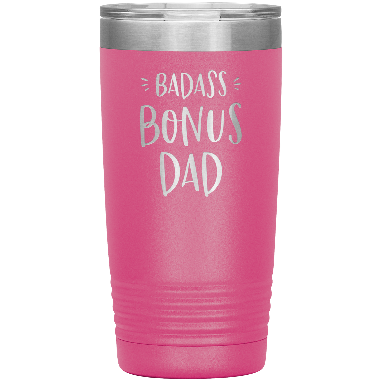 Badass Bonus Dad 20 oz Laser Etched Tumbler