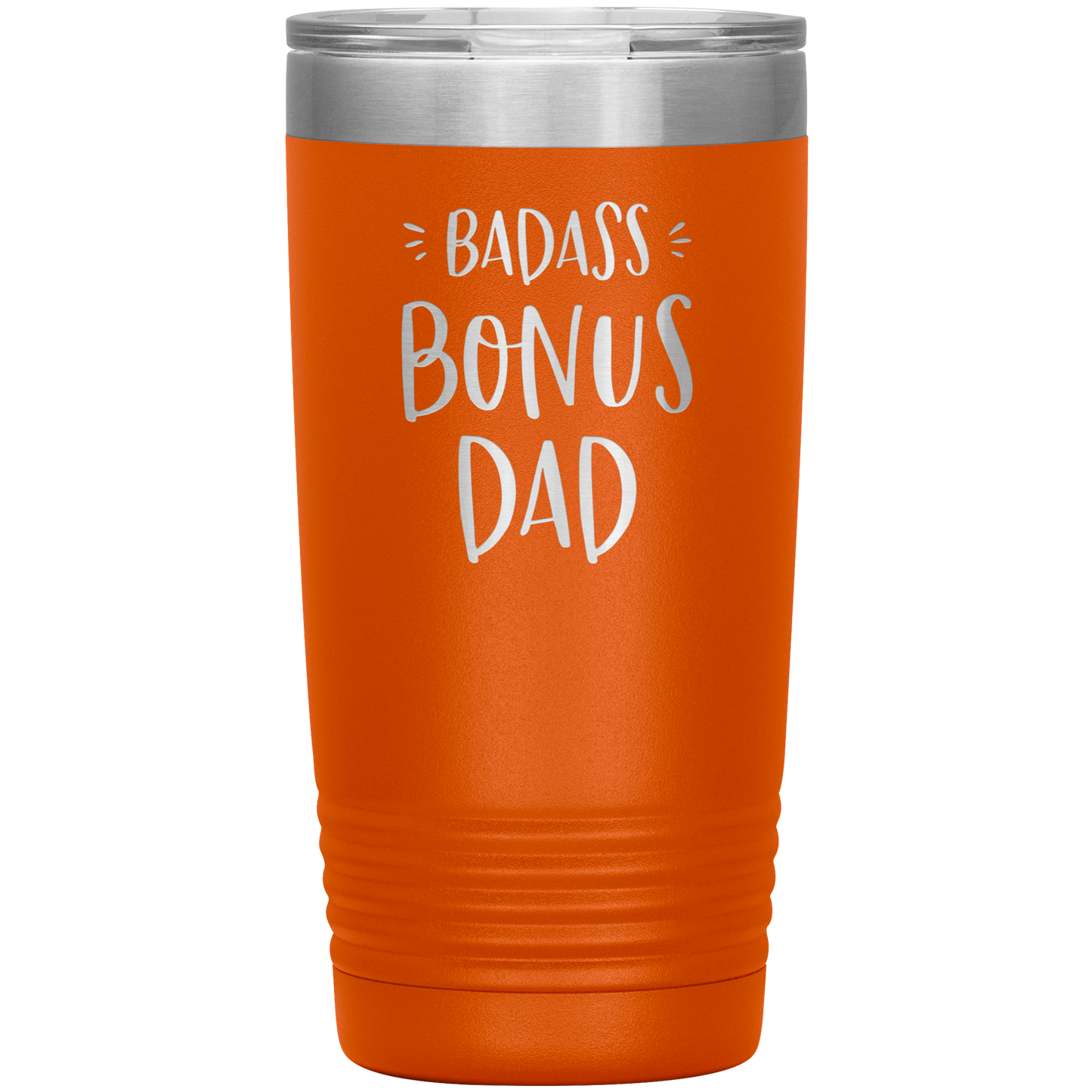 Badass Bonus Dad 20 oz Laser Etched Tumbler