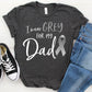 I Wear Grey For My Dad Brain Cancer Awareness Unisex T-Shirt