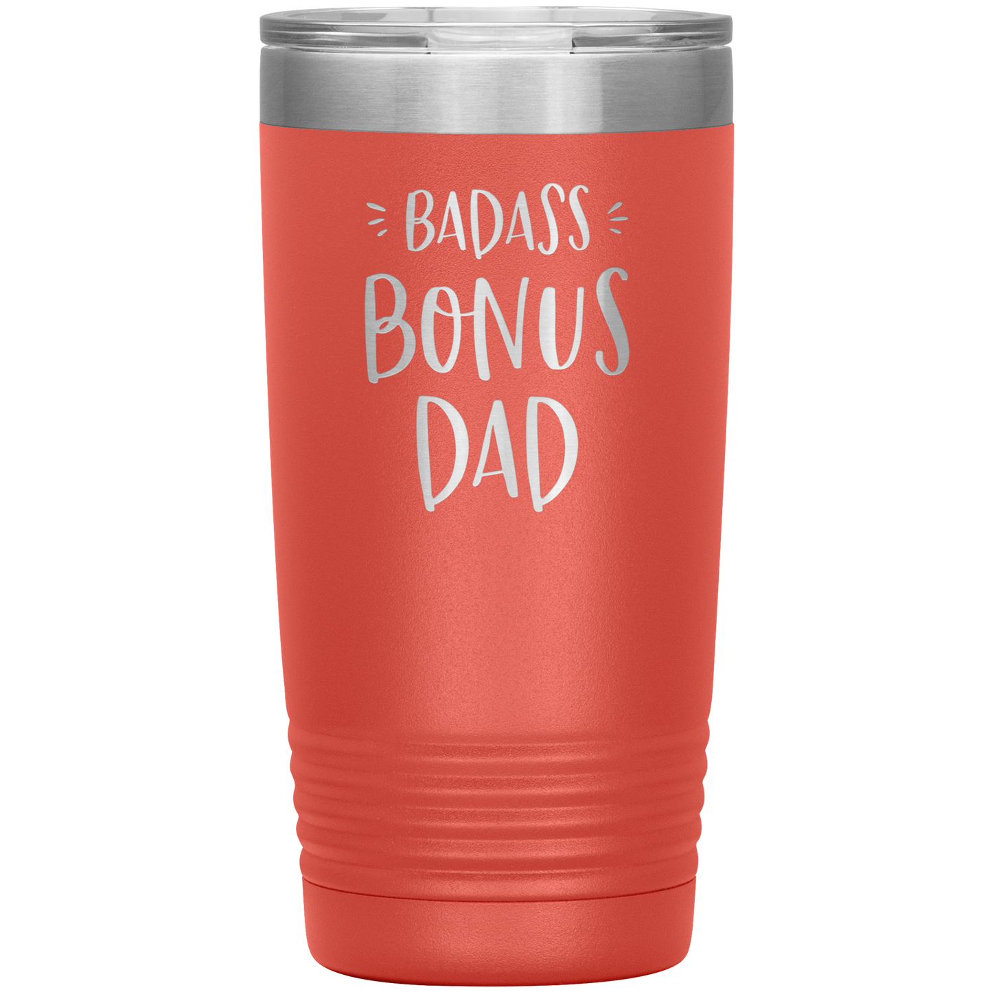 Badass Bonus Dad 20 oz Laser Etched Tumbler