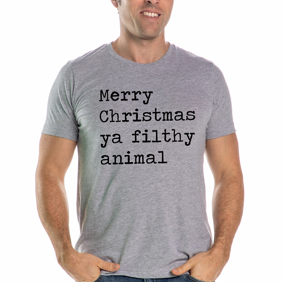 Merry Christmas Ya Filthy Animal Unisex Tee