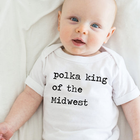 Polka King of The Midwest - Short Sleeve Kids Shirt