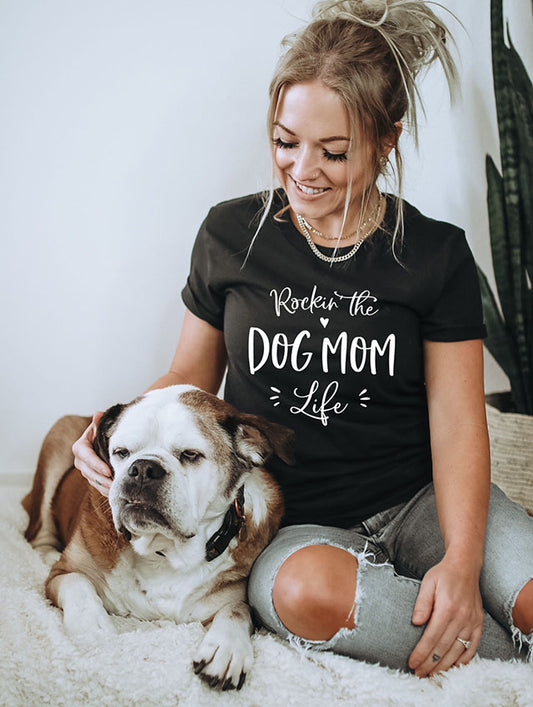 Rockin The Dog Mom Life T-Shirt