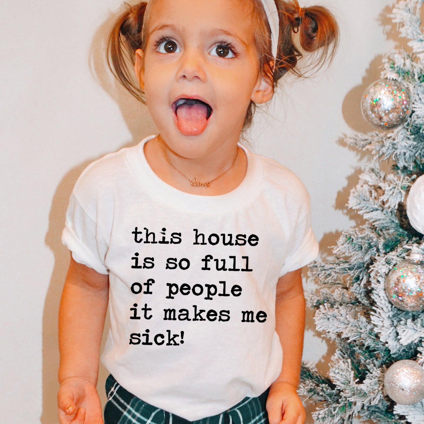 This House is So Full of People It Makes Me Sick - Short Sleeve Kids Shirt