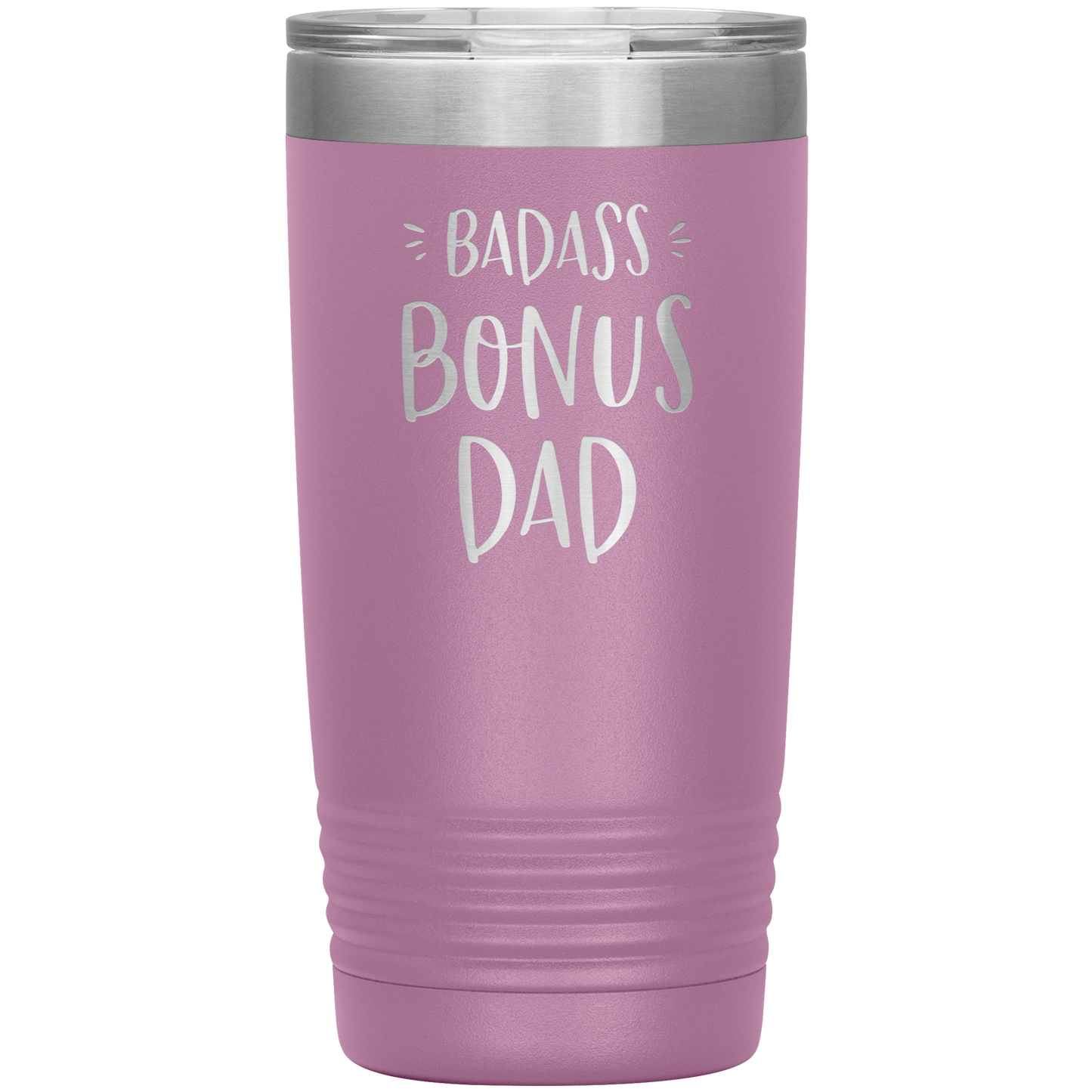 Badass Bonus Dad 20 oz Laser Etched Tumbler