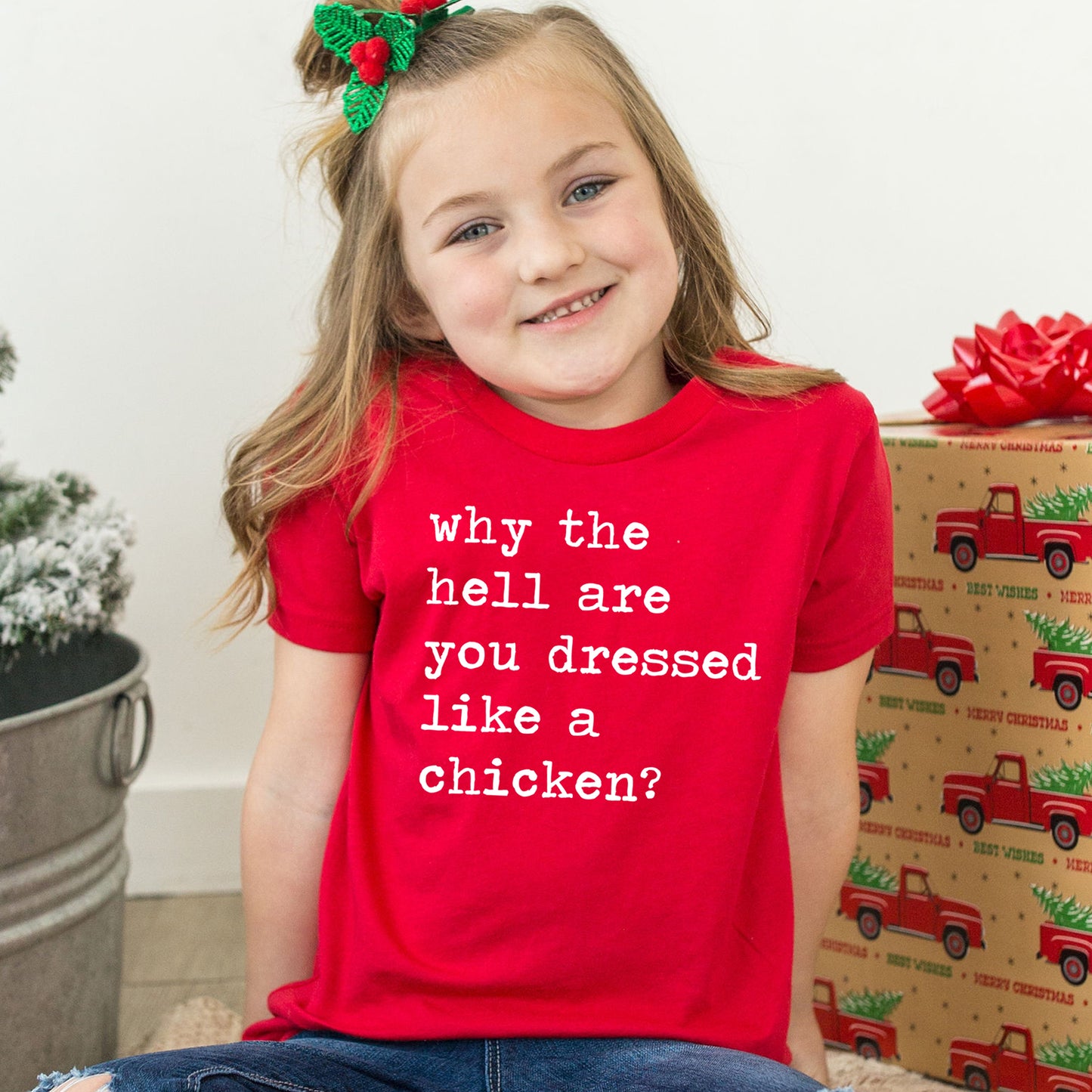 Dressed Like A Chicken - Short Sleeve Kids Shirt