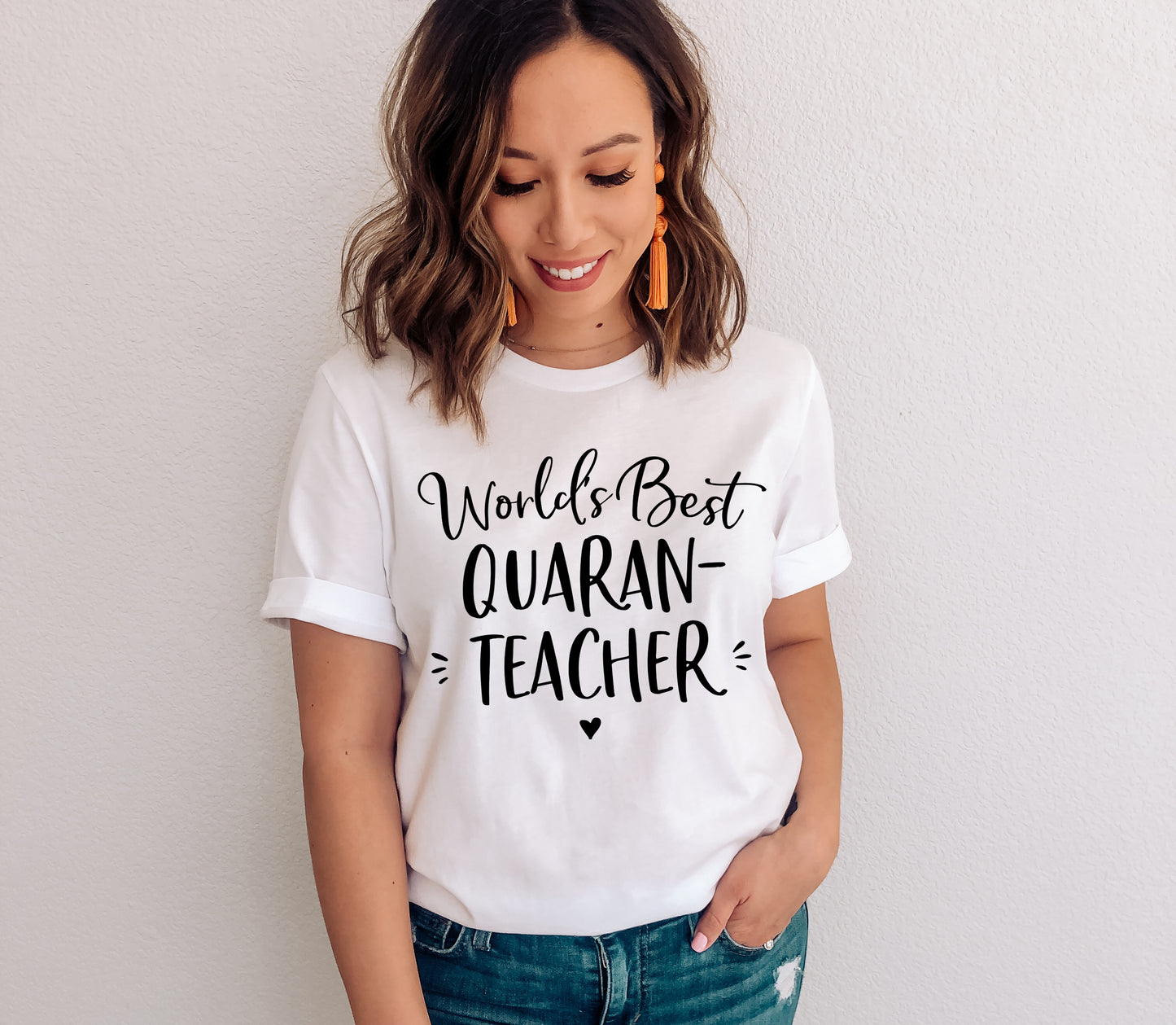 World's Best Quaran Teacher Unisex T-Shirt